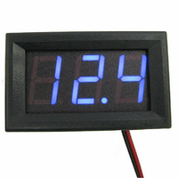 Voltmètre numérique DC 4,5V-30V, ampèremètre pour voiture, bateau, moto, affichage LED 0,56 pouce, mini testeur à montage sur panneau