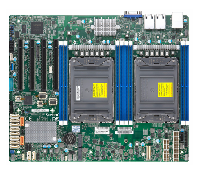 MBD-X12DPL-NT6/X12DPL-I6 ATX Server Motherboard with Dual Socket LGA-4189(SocketP+)Intel C621A,DDR4 Support