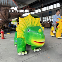 Voiture à pédales pour enfants en forme de dinosaure, alimentée par batterie, moteur 20V, capacité de charge de 150 kg, couleurs et tailles personnalisables, pour une utilisation en extérieur/intérieur