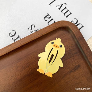 Nette Karikatur Tier Metall Haarnadeln Mode Mädchen Seite Clip Haarschmuck für Kinder Baby BB Pony mit PC-Material - Product Image 5