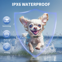 Tize Neuerscheinung MINI Farbdisplay Wiederaufladbares IPX6 Wasserdichtes Piepton-Vibrations-Schock-Bellkontroll-Halsband für Alle Hunde