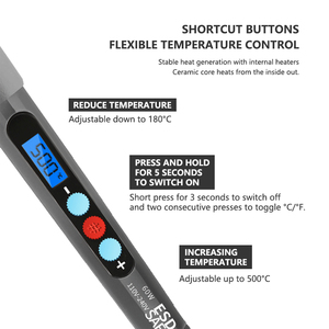 Ensemble de <span class=keywords><strong>fer</strong></span> à <span class=keywords><strong>souder</strong></span> électrique LCD à jauge américaine Outil de soudage Alimentation 110V 60W Pointe de <span class=keywords><strong>fer</strong></span> à <span class=keywords><strong>souder</strong></span> remplaçable - Product Image 5