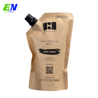 Sacs en papier kraft liquide biodégradable écologique imprimés personnalisés pochette à bec compostable compostable