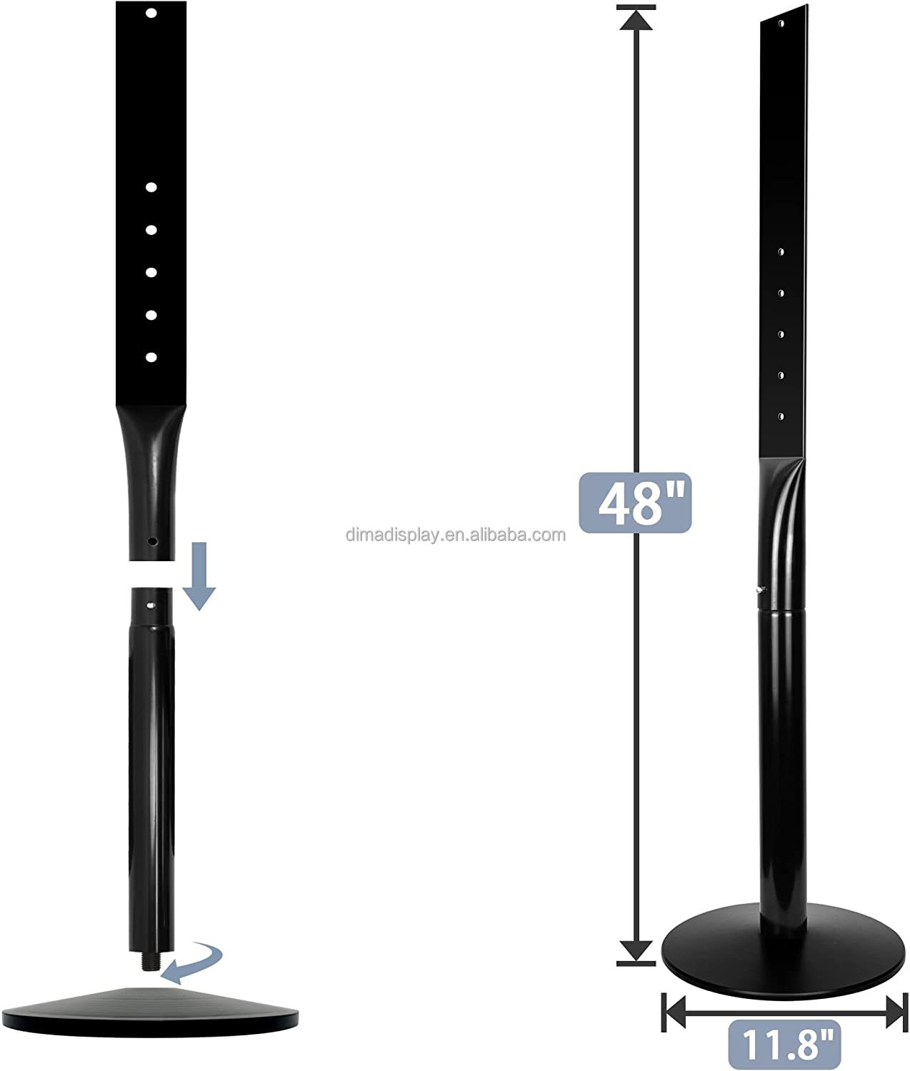 Heavy Duty Sign Post Heavy Duty Parking Sign Post Stand - 49 Inch Cast ...