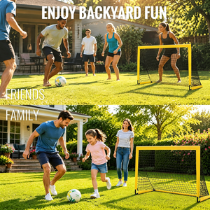 Mini But de <span class=keywords><strong>Football</strong></span> Portable avec Filet et 2 Tiges en Fibre de Verre de 60 cm – Kit d'Entraînement - Product Image 2