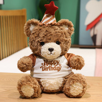 Peluche Ours en Peluche Adorable en Coton Doux, Motif Animal, Rembourrage PP, Doublure en Maille, Personnalisable, Accessoire Cadeau en Gros pour Enfants