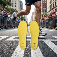 Semelles de sport en TPU à technologie de moussage supercritique, légères, amortissantes, écologiques, pour l'entraînement au marathon