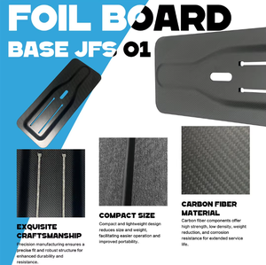 Plaque universelle en fibre de carbone 3K pour hydrofoil, support de foil, accessoire de base pour planche de surf, adaptateur pour SUP, wingfoil, windsurf, kitesurf, carbo - Product Image 2