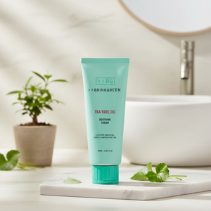 BRINGGREEN Crema Calmante de Árbol de Té y Cica con Extracto de Centella Asiática 100ml, Hidratante Blanqueador y Nutritivo para Todo Tipo de Piel - Product Image 3