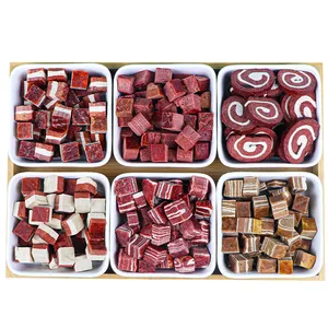 OEM Mix Meat Cubes Training Dogs Food Chicken Beef Cheese Dices Dog Treats Pet Snack