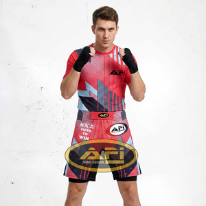 Conjunto de Rashguard AFI Unisex para MMA, Sublimado, Transpirable, de Secado Rápido, Poliéster/Algodón, con Logotipo Personalizado - Product Image 1