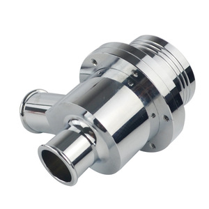 Válvula de descarga de 25 mm de aleación de aluminio plateada para Volkswagen Audi, válvula de bypass turbo - Product Image 2
