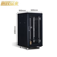 Dimensi Kabinet Jaringan Pusat Data TB 18U 800*600*1000mm Kabinet Server yang Dapat Disesuaikan dengan Baja Cold-Rolled yang Elegan