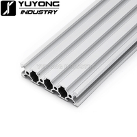 Rail linéaire V-Slot 2080, profil en aluminium anodisé noir/argent pour imprimante 3D DIY, machine de gravure CNC