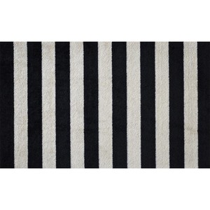Tappetino lavabile a strisce larghe HMS 2 'X 4' tappetini e pastiglie colore nero e marrone chiaro categoria di prodotto - Product Image 5