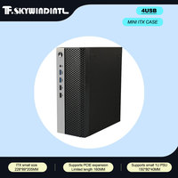 Boîtier PC de bureau A88 Mini ITX avec 4 interfaces USB, prend en charge une petite alimentation 1U, carte mère MINI ITX pour ordinateur de bureau