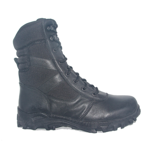 Botas de Desierto DFS9 de Cuero Vacuno Negro y Ante Gris, Personalizadas de Alta Calidad OEM, con Cordones, Antipinchazos y Resistentes al Aceite - Product Image 1