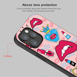 Étuis de téléphone portable en silicone TPU avec impression UV pour <span class=keywords><strong>iPhone</strong></span> 11/<span class=keywords><strong>12</strong></span>/13/14/15 Pro Max, motif « Kiss <span class=keywords><strong>Me</strong></span> Lips » - Product Image 4