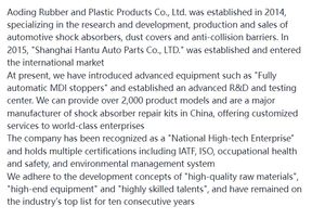 Per <span class=keywords><strong>BMW</strong></span> R55 <span class=keywords><strong>R60</strong></span> R57 R61 R59 E89 E85 E85 E64 E61 E46 E91 E92 E93 E88 E82 E81 E87 OE31331094749 parapolvere ammortizzatore auto - Product Image 6
