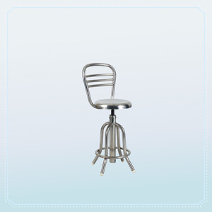 Surgical <b>Stool</b> With Backrest Stainless Steel <b>Adjustable</b> <b>Height</b> Doctor Chair Laboratory Furniture - Product Image 3