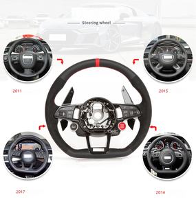 <span class=keywords><strong>Volante</strong></span> de cuero completo para Audi R8 Tt Ttrs <span class=keywords><strong>A4</strong></span> A5 A6 A7 A8 Q2 Q3 Q8 <span class=keywords><strong>B5</strong></span> B6 B7 B8 B9 C5 C8 D3 D4 Rs Rs3 Rs4 Rs5 Rs6 Rs7 - Product Image 4