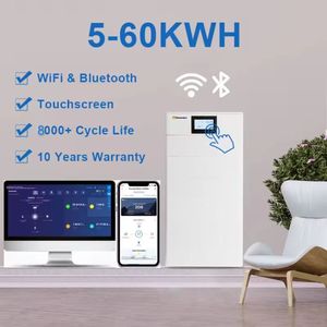 Caja de Baterías de Iones de Litio para Almacenamiento en el Hogar, 30KWH, Batería de Alto Voltaje Apilable, Batería de Energía Solar - Product Image 2