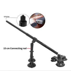 2026 Nuevo Soporte Extensible de 2M para Selfie con Triple Ventosa de Gel de Silicona para Techo de Coche, Vista de Tercera Persona para <span class=keywords><strong>Insta360</strong></span> X4/X3/X2/<span class=keywords><strong>One</strong></span> <span class=keywords><strong>X</strong></span> - Product Image 2