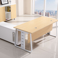 Bureau de direction moderne avec table d'appoint, bureaux de direction modernes