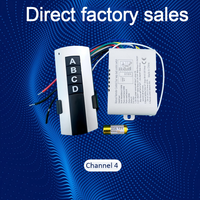 Interruptor de Control Remoto Inalámbrico RF Inteligente de Tres Vías, 220V 10A, Alcance de 30m-100m, para Sistemas de Hogar Inteligente e Iluminación Doméstica