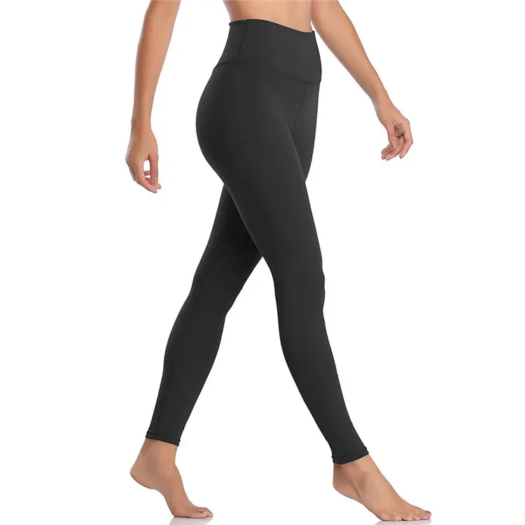 Calças com Bolsos para As Mulheres de Cintura alta Yoga Ginásio de Fitness Yoga Estiramento OEM Logotipo Personalizado Bordado Senhoras Meninas Leggings Treino