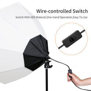 Shenniu — Kit de boîte à lumière parapluie, grand boîtier de 70cm avec trépied à ampoule de 150W et réflecteur, éclairage de Studio <span class=keywords><strong>Photo</strong></span> pour prise de vue vidéo - Product Image 2