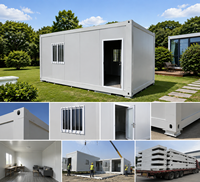 Maison conteneur préfabriquée en kit, cabine modulaire portable pour bureau, hébergement et chantier