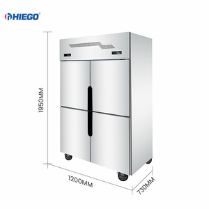 Congelador Vertical de Acero Inoxidable de 4 Puertas y Refrigerador Comercial, Equipos Comerciales - Product Image 2