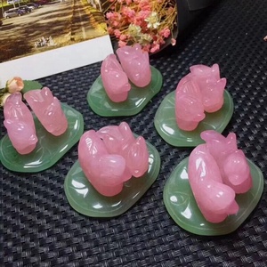 ขายส่งธรรมชาติคริสตัลสัตว์โรสควอตซ์แมนดารินเป็ด - Product Image 3