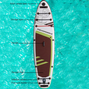 Planche de Stand Up Paddle Gonflable Marron Légère et Pliable en PVC Écologique pour Lac, Rivière, Voyage – Livraison Rapide Complète - Product Image 6