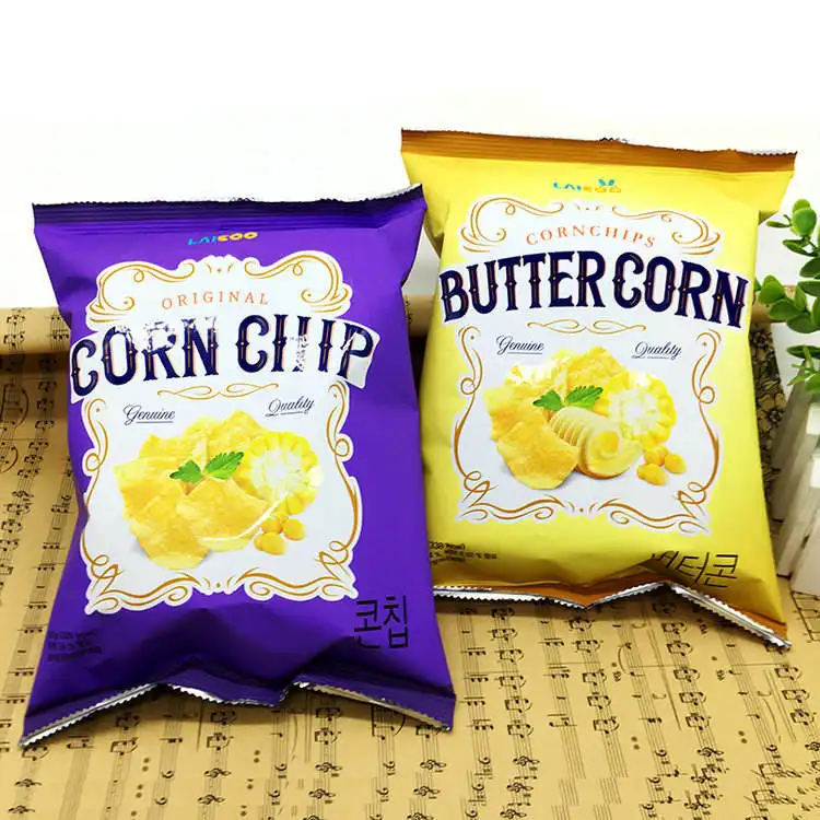 OEM ODM Customized Food Grade Plastic Pillow Heat Seal Pouch Resealable Puffed Food Packaging Crisp Potato Chip Bag