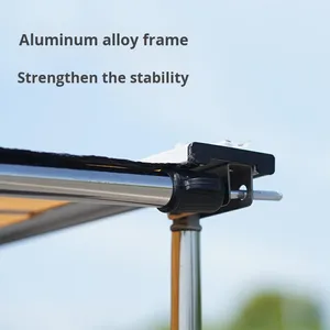 เต็นท์หลังคารถยนต์แบบกันน้ำ ชั้นเดียว ใช้ได้ทุกฤดู ทำจากอลูมิเนียมอัลลอยด์ ผ้า Oxford สำหรับกันแดดและกันฝน เหมาะสำหรับการตั้งแคมป์ - Product Image 4