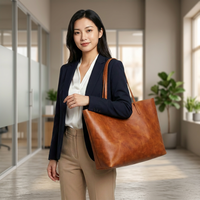 Tas Selempang Wanita Kulit Sapi Asli, Ritsleting, Tahan Air, Ringan, Kapasitas Besar, Dua Tali, Desain Ransel Fashion, Untuk Sehari-hari