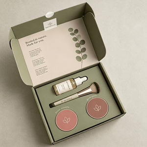 <b>Blush</b> Cosmetic Makeup Branded Shipping Packaging Corrugated Mailer Box E Flute Die Cut Mailer Box Custom Packaging - Product Image 1