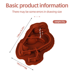 1pcs 3D Dinosaure Fossile Moule à Gâteau en Silicone pour Pâtisserie Fondant Gâteau & Chocolat DIY Savon Artisanat Décoration Bakeware Set - Product Image 6