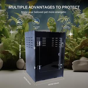 Acrylic Durable Eco-Friendly <strong>Reptile</strong> Enclosure Spider <strong>Terrarium</strong> Transparent Habitat for Tarantulas Lizards Snails <strong>Reptiles</strong> - Product Image 2