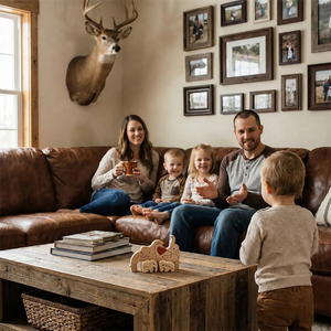 Regalo Personalizzato per la Festa del Papà, Nuovo Puzzle in Legno a Forma <span class=keywords><strong>di</strong></span> Elefante, Decorazione da Scrivania per <span class=keywords><strong>Famiglia</strong></span>, Ricordo per Papà Primo Timo - Product Image 6