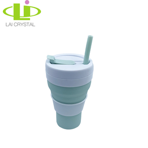 600ml Logo Imprimé Tasse <span class=keywords><strong>Écologique</strong></span> de Voyage Garder Silicone <span class=keywords><strong>Réutilisable</strong></span> Tasse À Café Tasse à Café En Silicone - Product Image 2