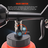 Pistola de Limpieza con Espuma de Aire SPTA, Pistola de Alta Presión para Limpieza de Autos, Herramienta para Lavar Interiores de Autos, Pistola de Detallado con Spinner Metálico