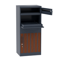Boîte à colis extérieure à 3 niveaux, étanche, autoportante, boîte aux lettres intelligente, durable, en acier galvanisé, avec serrure