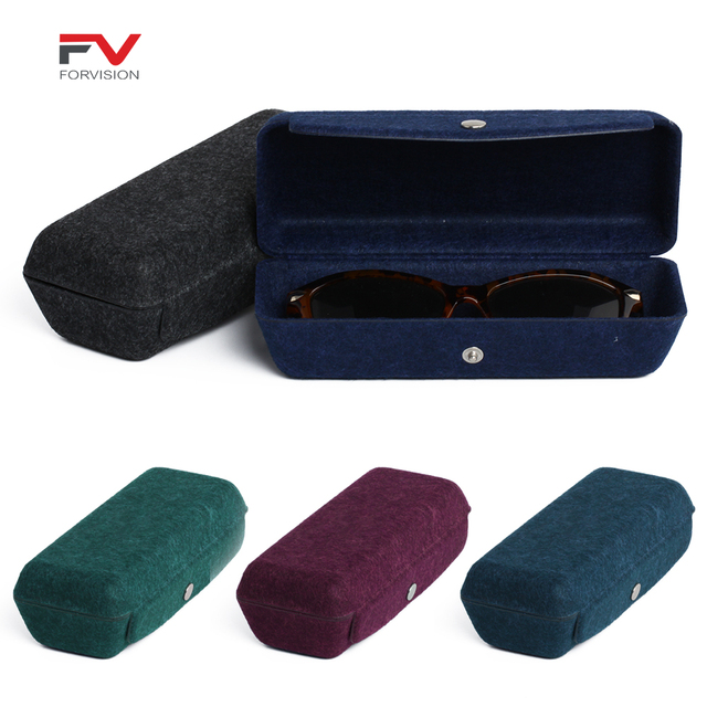 Sunglasses Case Recyclable Eco-Friendly Felt Snap Closure Glasses case