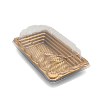 JY-SG00 Contenants rectangulaires pour sushis avec plateau en plastique transparent, boîte en plastique jetable, lot de 800, à emporter, écologiques