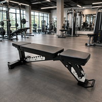 Banc de musculation pliable et réglable, capacité 1500 lb, acier robuste, banc plat inclinable pour l'entraînement musculaire