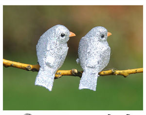 12 Piezas de Aves Artificiales de Espuma con Purpurina Dorada, Mini Aves para Adornos de Árbol de Navidad, Aves Vívidas con Clip para Bodas, Hogar, Jardín, Fiestas - Product Image 4