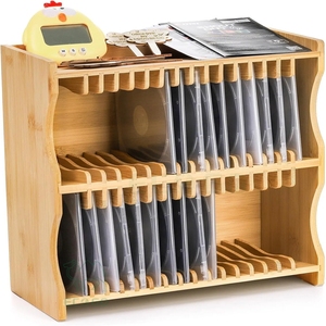 Étagère à livres multifonctionnelle en bambou, style classique, durable, pour le rangement des livres, organisateur de salon - Product Image 3